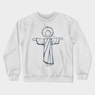 Jesus Resurrection vector illustration Crewneck Sweatshirt